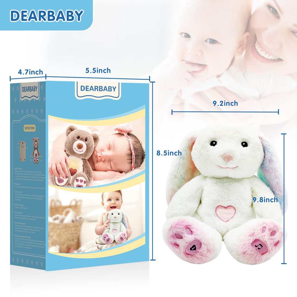Baby Sleep Soother, Sound Machine,Noise Machine,Baby Shower Gifts Auto Off Timer,Soothe Rabbit Help Kids Go to Sleep