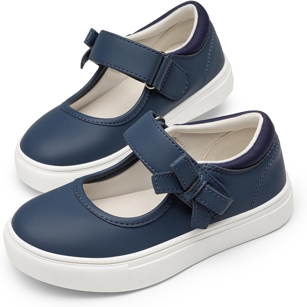 Girls Mary Jane Shoes Kids School Uniform Flats