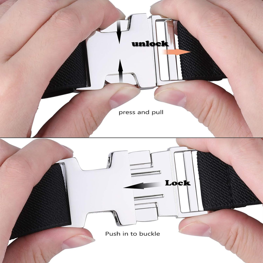 Boy Belt for Kid,Elastic Easy Clasp Adjustable Zinc Alloy Buckle Youth Belt