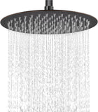 Round Rainfall Shower Head High Pressure Stainless Steel Waterfall Large Rain Shower Head Ultra Thin Design,Oil Rubbed