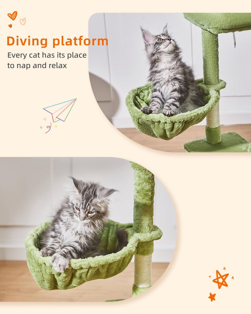 Cat Tree, 38.5In Cat Tower for Indoor Cats, Suitable for Kittens