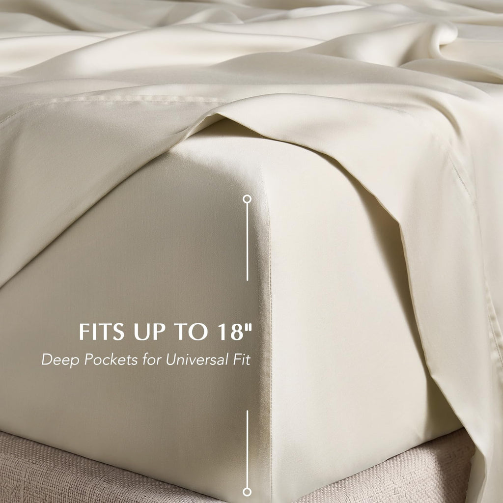 TencelTM Sheet Set, Breathable & Cooling, Cal.King, Bone