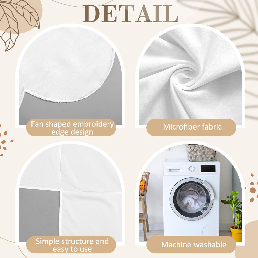 Sclloped Bed Skirt, Mini Crib Size (24" x 38") Inch + 10" Drop 100% Microfiber Bed Skirt for Baby Boys or Girls