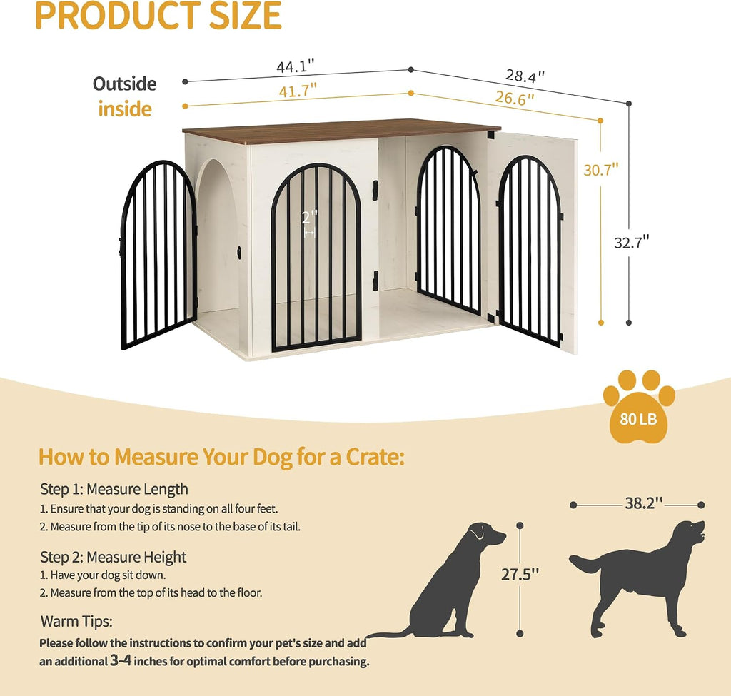 Dog Crate Furniture, Dog Kennel Indoor for Dogs