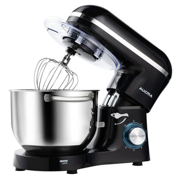 Stand Mixer,6.5-QT 660W 6-Speed Tilt-Head Food Mixer, Kitchen Electric Mixer with Dough Hook, Wire Whip & Beater