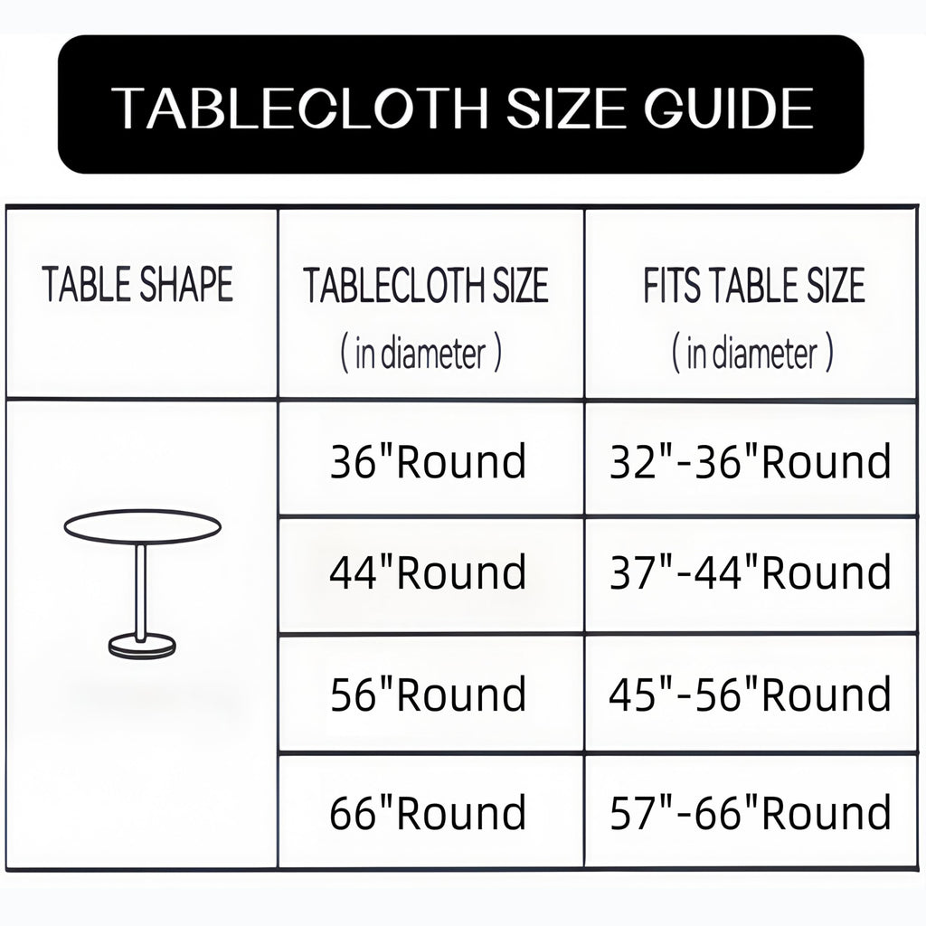 Clear Round Vinyl Fitted Tablecloth Waterproof Oilcloth Heavy Duty Elasticized Table Cover Elastic Edge Design