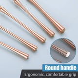 20-Piece Rose Gold Silverware Set for 4,Modern 18/10 Stainless Steel Flatware Set,Unique Rustic Cutlery Utensils Set