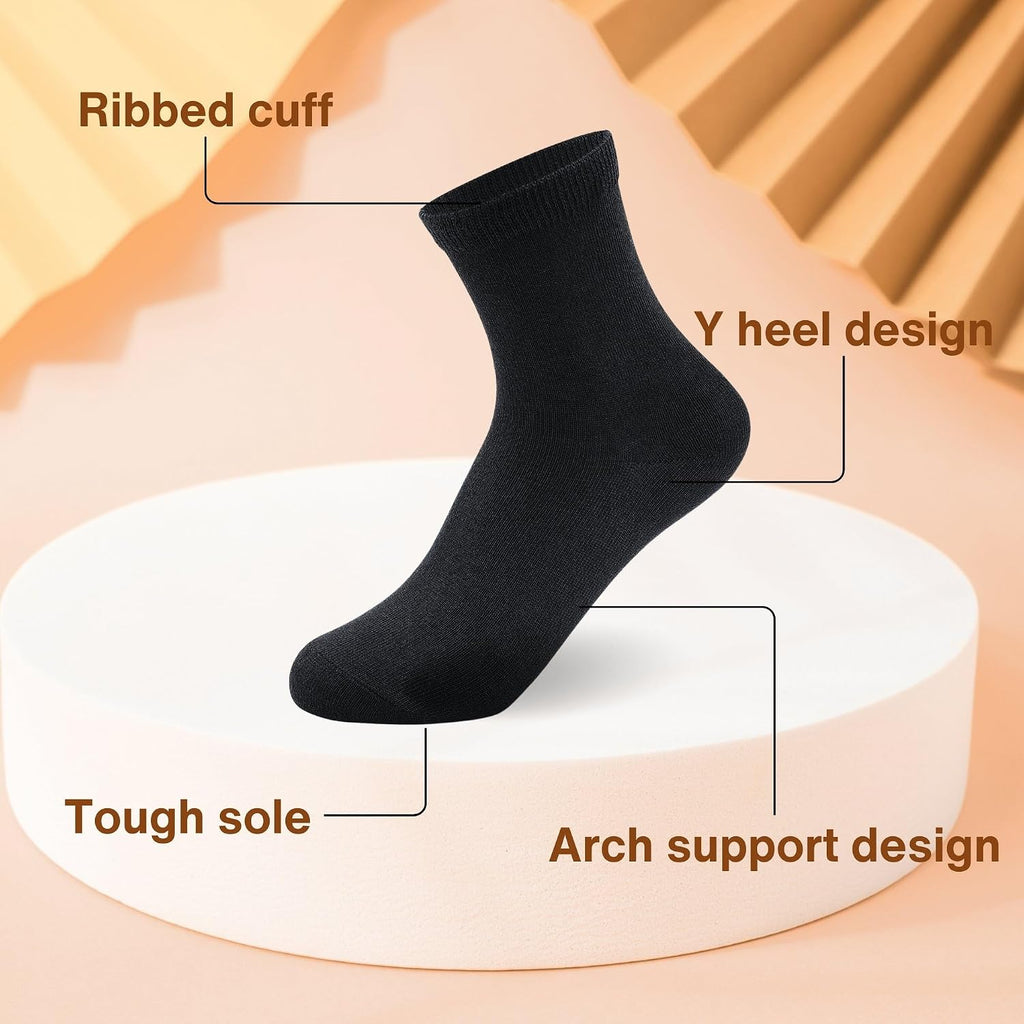 Kids Socks 12 Pairs Boys Girls Athletic Crew Socks -13