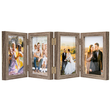 4x6 Back To School Picture Frame 4 Hinged Photo Frame with 4 Openings