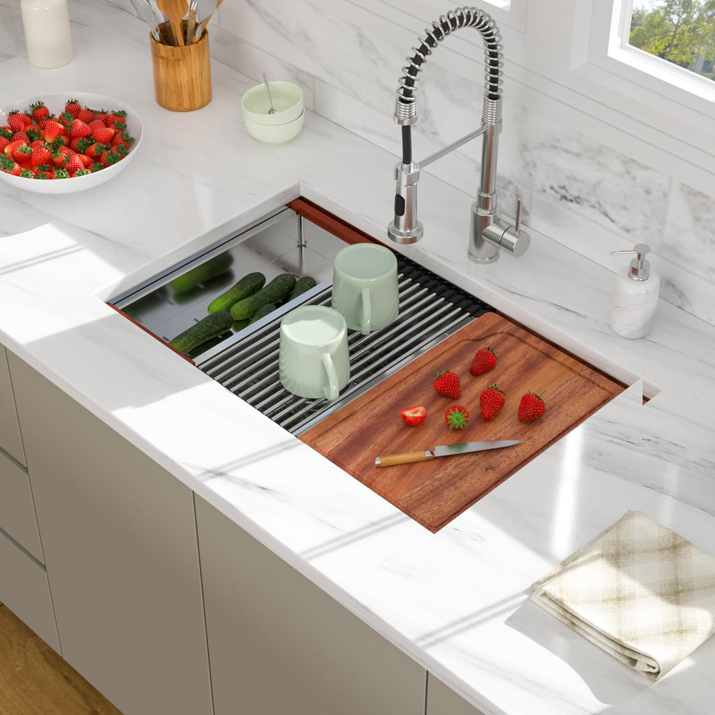 30 Undermount Kitchen Sink Double Bowl