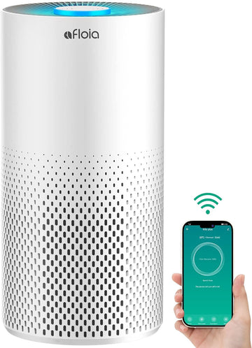 Air Purifiers for Home Bedroom Large Room Up to 1076 Ft², Smart WiFi Works with Alexa, 3-Stage Filte