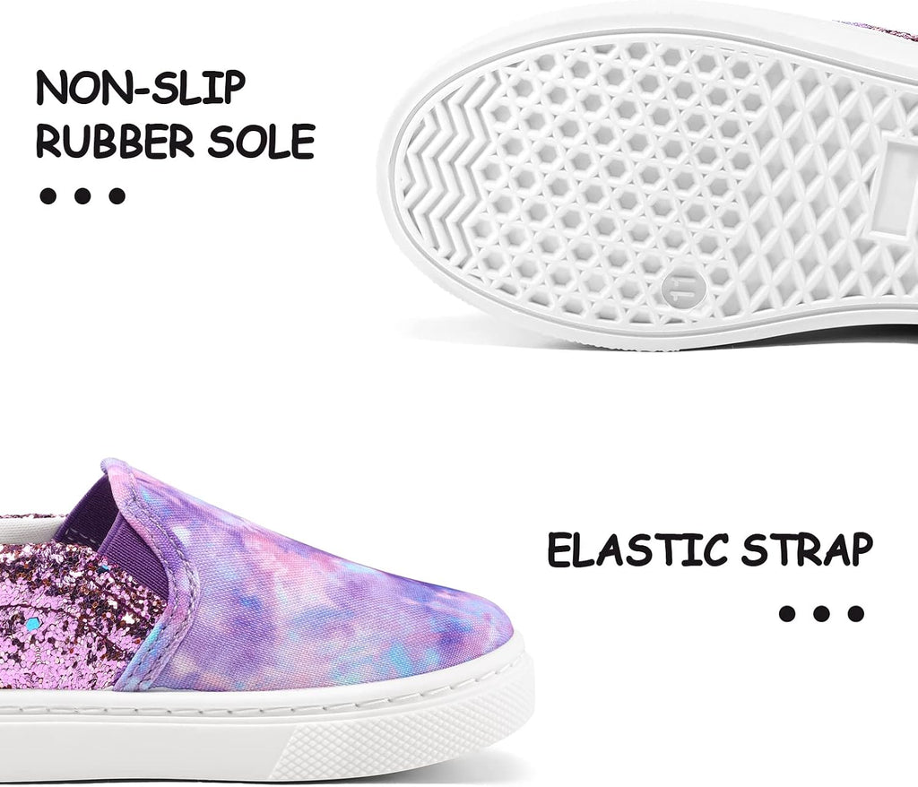 Toddler Sneakers for Girls Boys Slip On Canvas Walking Shoes