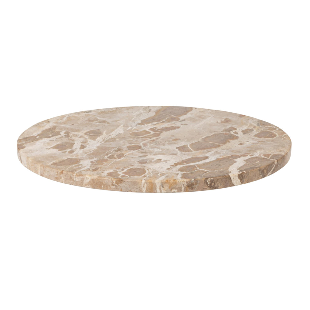 Scandinavian Round Marble Lazy Susan, Multicolor