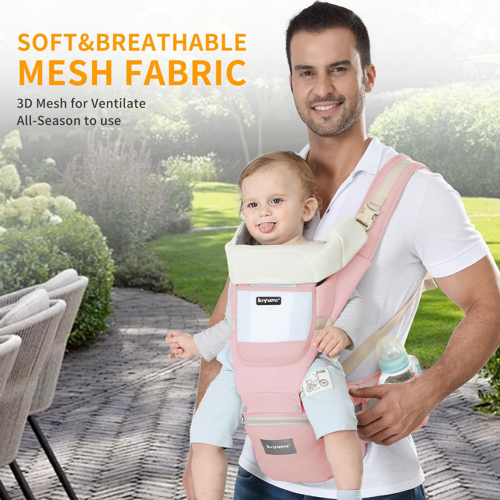 In-1 Baby Carrier Newborn to Toddler with Hip Seat Ergonomic