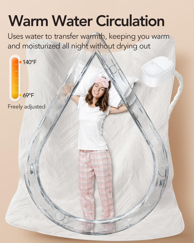 Electric Water Heated Mattress Pad, Queen Size
