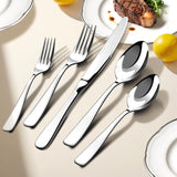 Silverware Set for 8, 40-Piece 18/10 Stainless Steel Flatware Utensils Cutlery Set