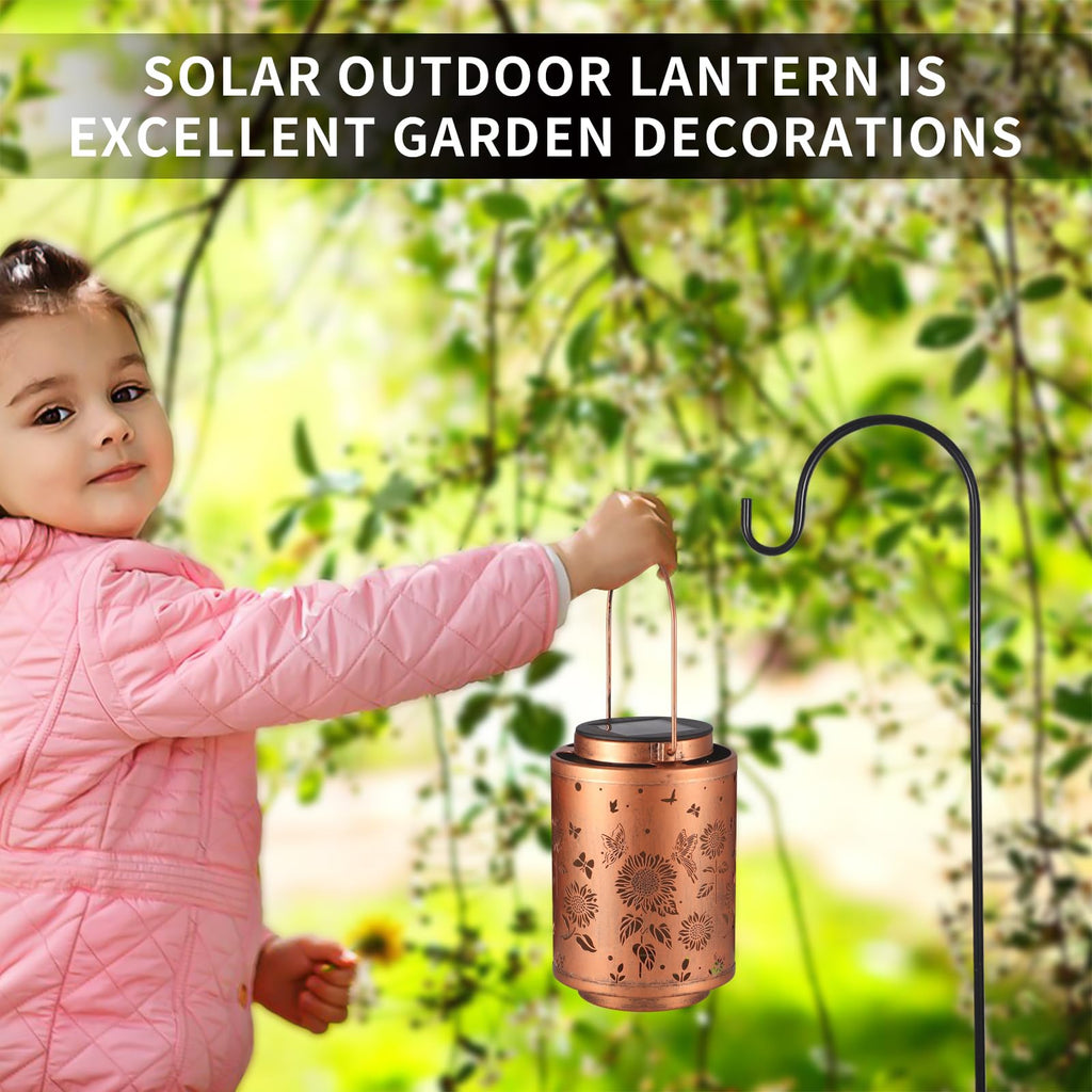 Outdoor Lantern Garden Decor LED Light Hanging Waterproof