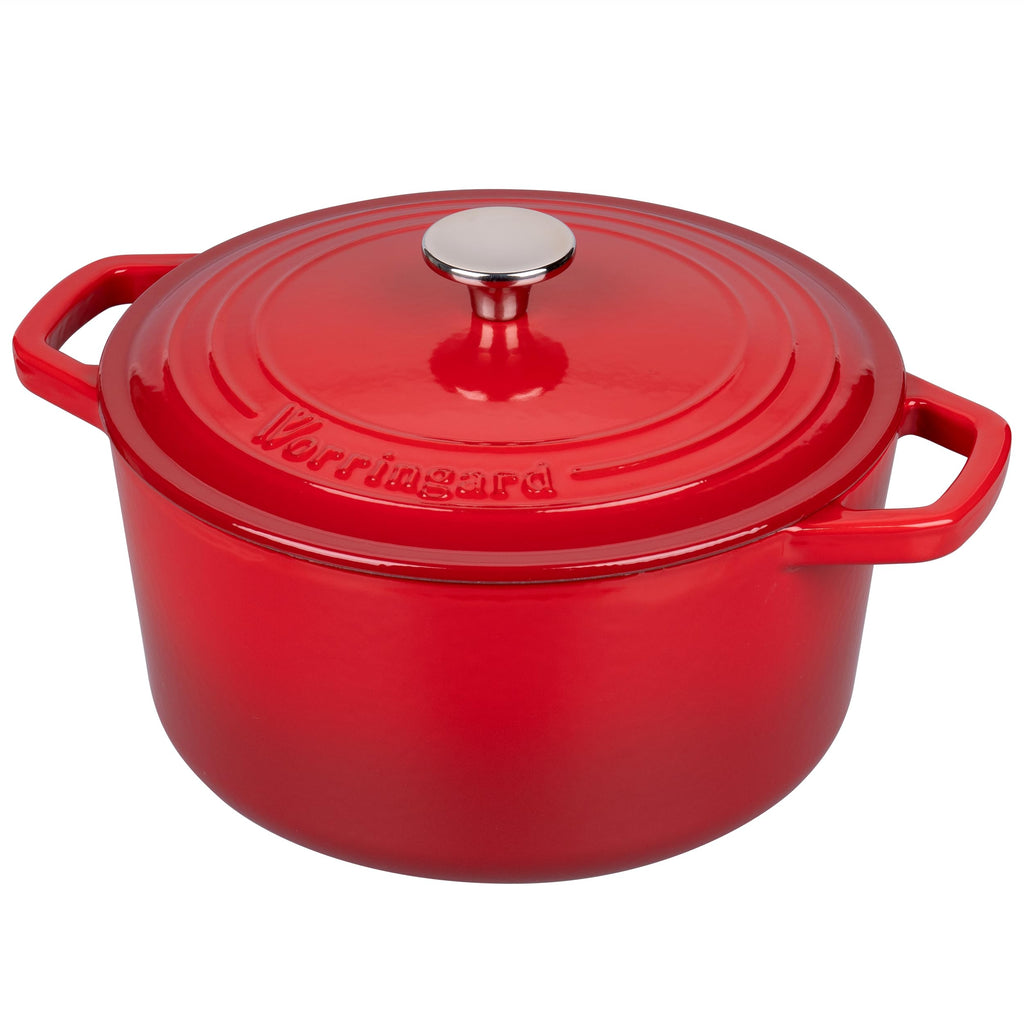 Enameled Cast Iron Dutch Oven Pot with Lid, for Bread Baking, Round Bread Oven- include Sourdough Bread Baking