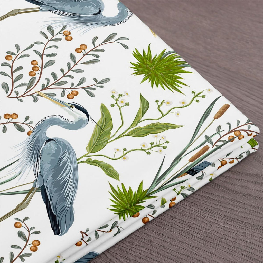 Flamingo Fabric By The Yard, Leaves Upholstery Fabric, Wild Animals