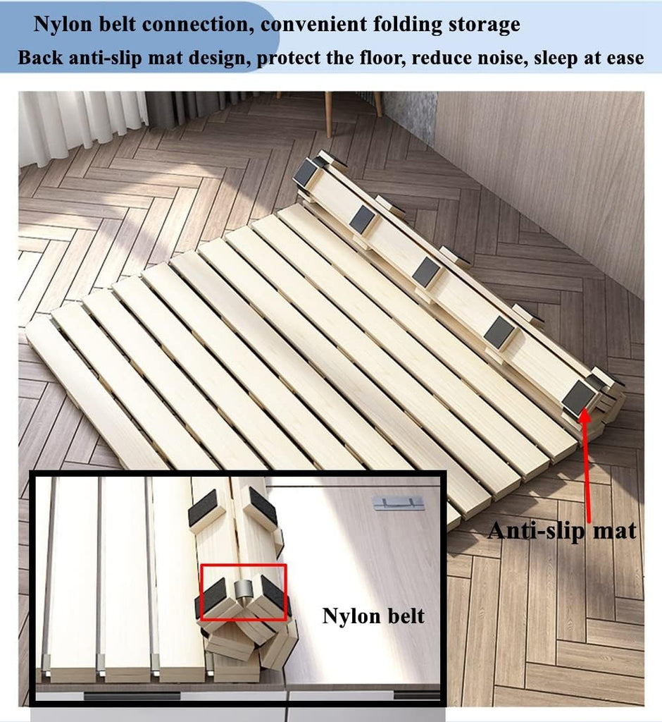 Foldable Floor Bed Frame for Japanese Futon Mattress