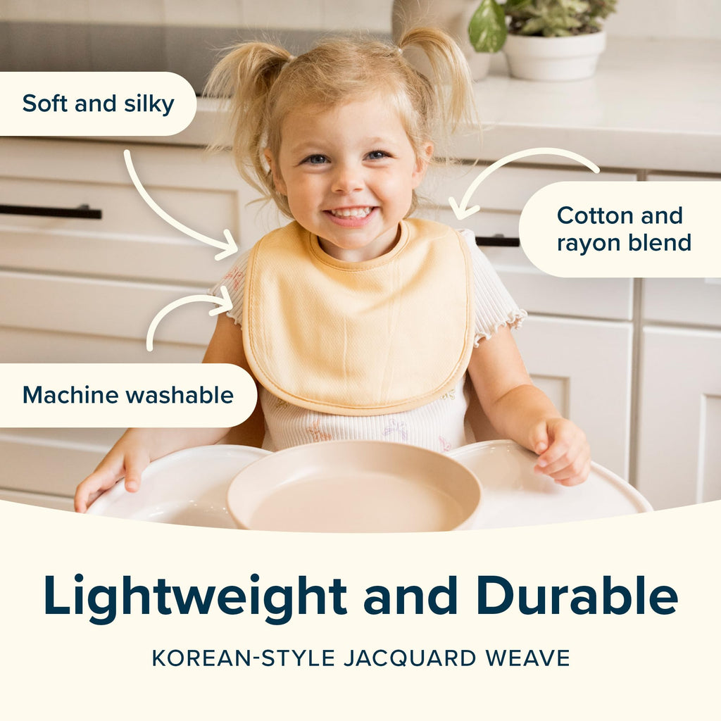 Feeding Bibs 8 Pack - Waterproof and Absorbent Infant Drool and Feeding Baby Bib (Boy Pastel New 8-Pack)