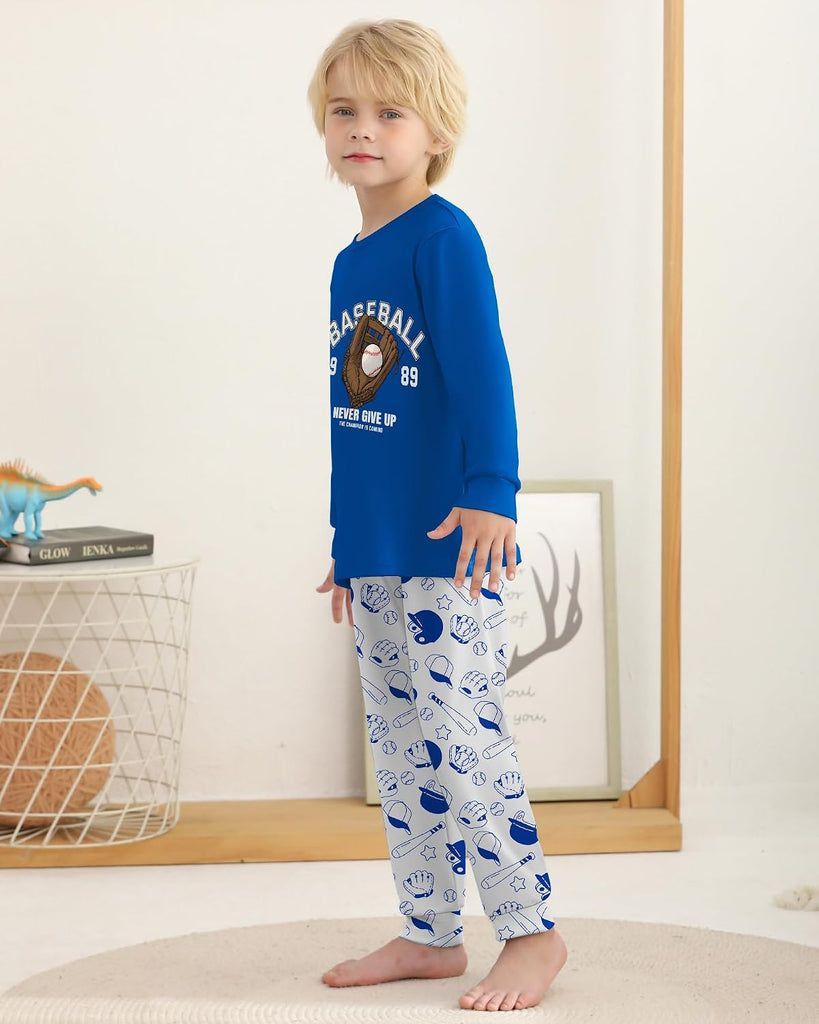 Boys Pajamas 2 Piece Long Sleeve Top and Pants Set Kids