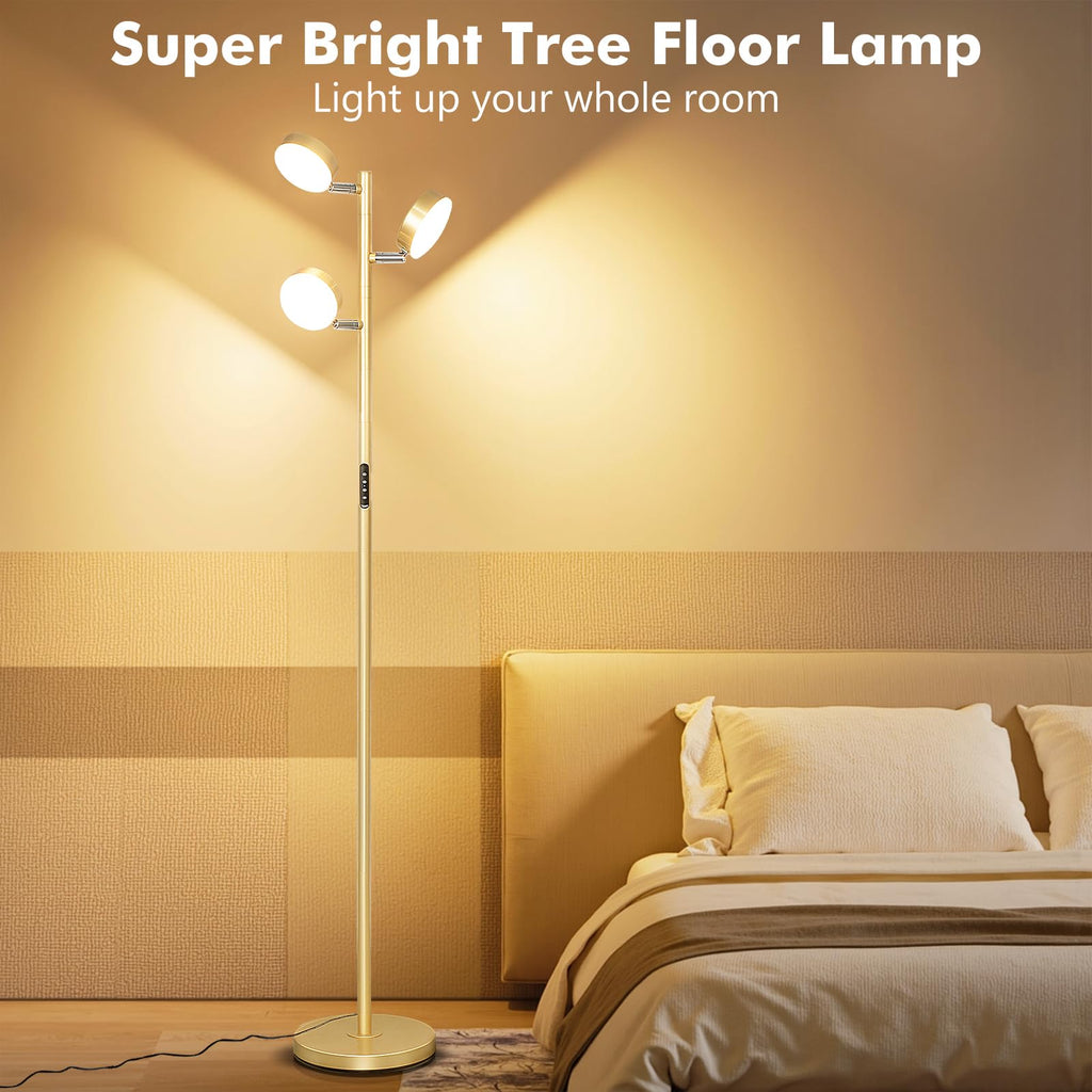Tree Floor Lamp - Modern Gold Standing Lamp