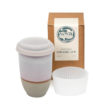 Travel Mug - Portable Coffee Tumbler - Unique to Go Mug - Microwave & Dishwasher Safe Purple Coffee Tumbler - Gifts