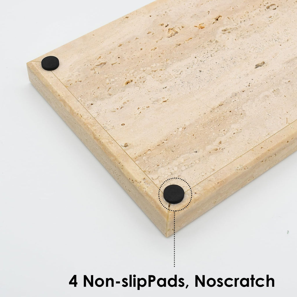 Real Natural Travertine Tray, Vanity, Kitchen Counter