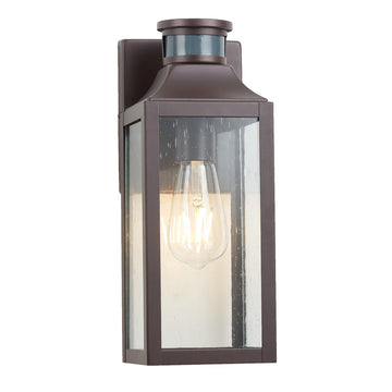 12.75" Bronze Motion Sensor Traditional Outdoor Light Fixture 1 Pack