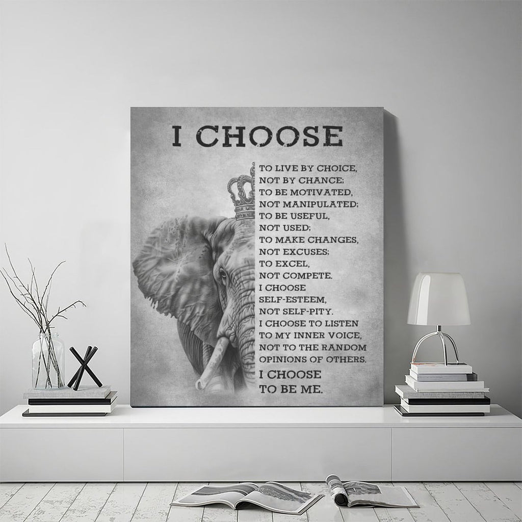 Elephant Wall Art Inspirational Quotes Elephant Pictures Wall Decor Black and White Canvas Prints Framed Artwork Home
