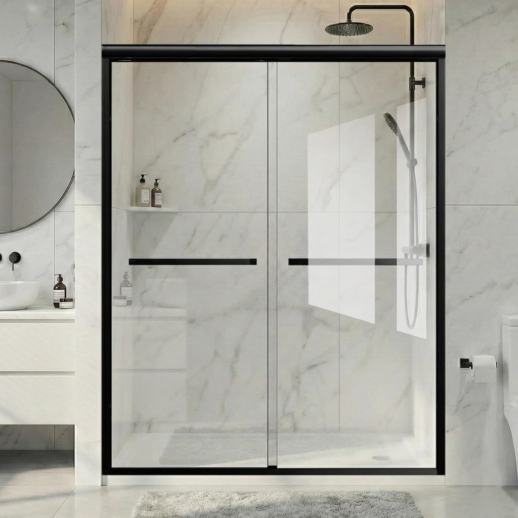 Double Sliding Shower Door 56-60 in W x 76 in H