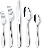Modern Silverware Set, 18/10 Stainless Steel Flatware, Mirror Finish, Dishwasher Safe