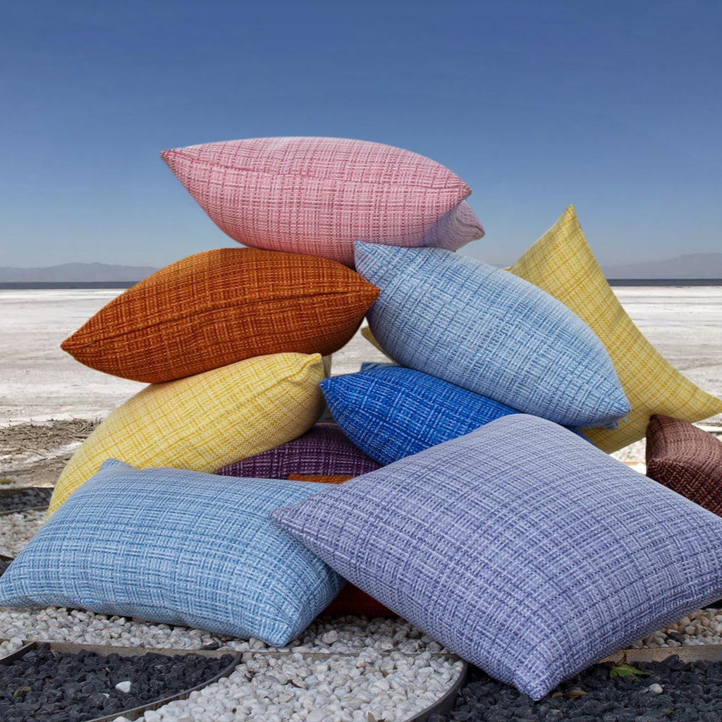 Outdoor Waterproof 16"x16" Pillow Covers 2 Pack, Burnt Orange