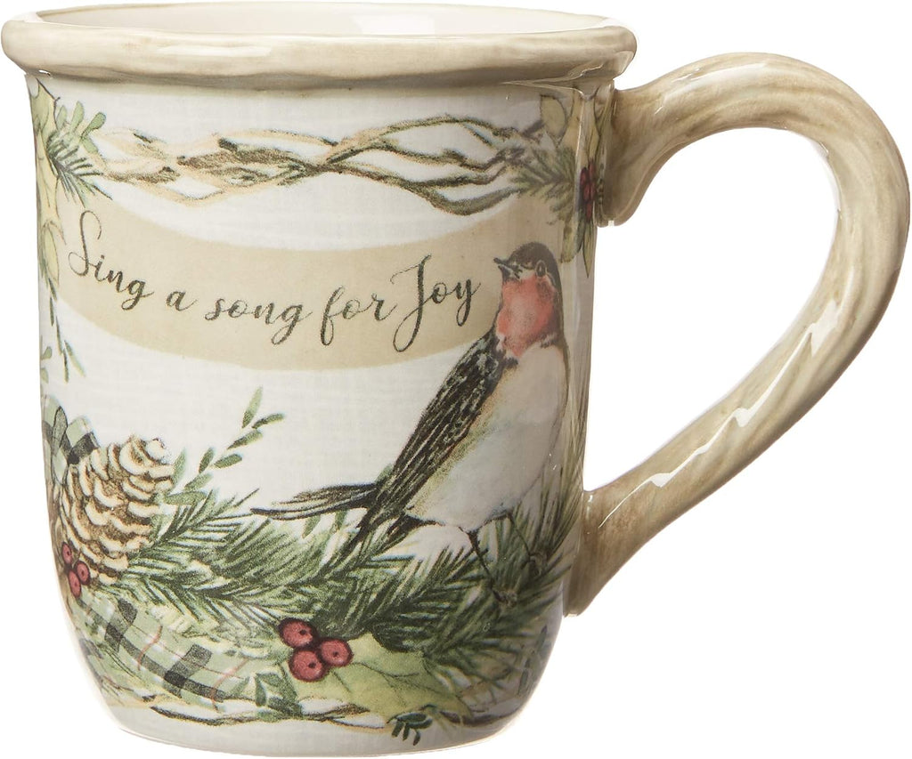 89044RM Holly and Ivy 16pc Dinnerware Set, Service for 4,Multicolored