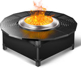 40 Inch Fire Pit Surround Tabletop - Wood Burning