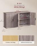 MAXE Collection - Buffet Cabinet, Fluted Console Cabinet, Sideboard with Adjustable Shelves