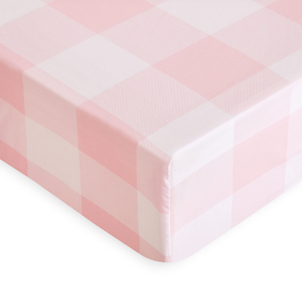 Gingham Bed Sheets, 4-Piece Sheet Set, Cute Plaid Buffalo Check Checker Geometric Aesthetic Bedding, Deep Pocket