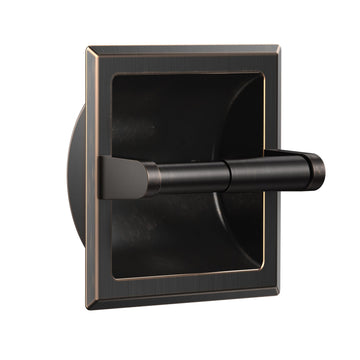 Recessed Toilet Paper Holder for Mega Rolls, Oil Rubbed Bronze