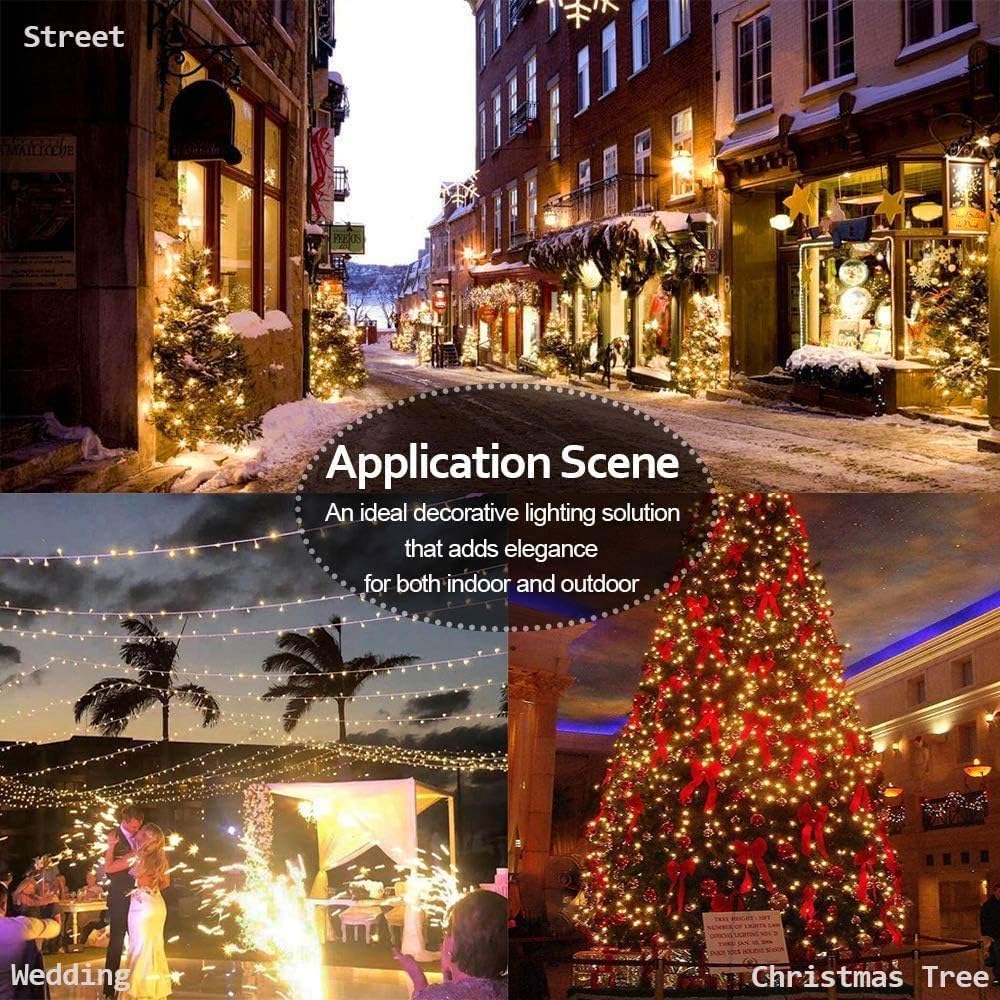 Color Changing Christmas Lights, 100FT 300LED Plugin Connectable
