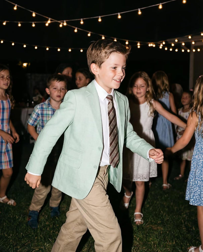 Linen Boys Blazer Slim Fit Boy Suits Jackets Casual Sport Jacket Coats Kids