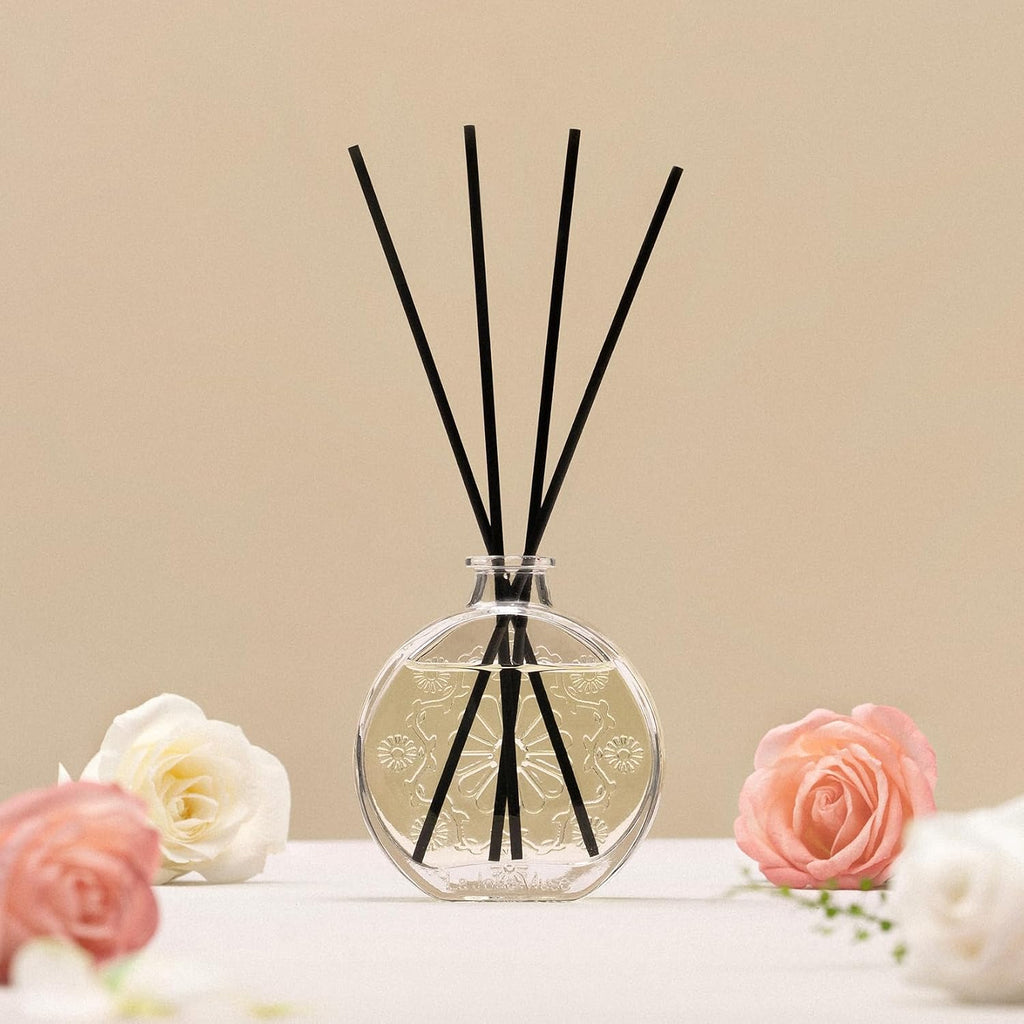 Santal Rosé Reed Diffuser, Scented Room Diffuser Set