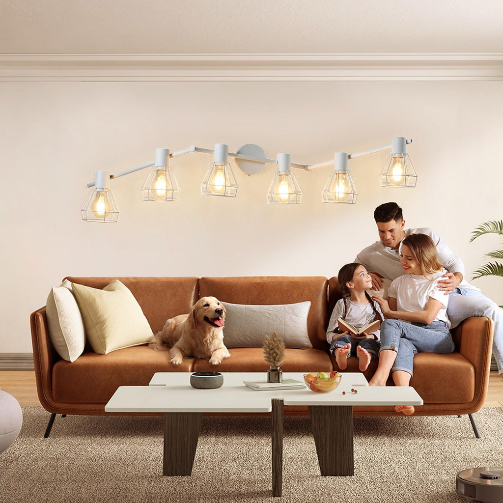 Ceiling Track Lighting Fxiture White, Modern Spotlight, E26