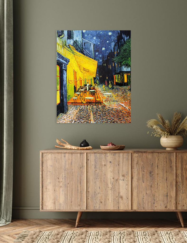Van Gogh Cafe Terrace at Night Canvas Wall Art, 30x24 in