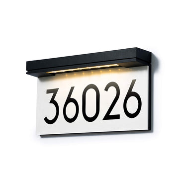 Solar Address Sign, Lighted House Numbers for Outside Waterproof