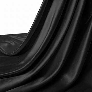 1 Yard Satin Fabric by the Yard, 80 GSM, 55" Wide, Black