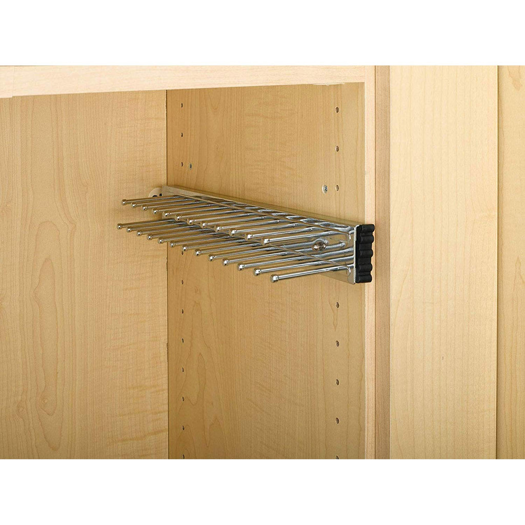 Sliding Tie & Belt Rack for Closets, Min Opening 2.5"W, 2 Pack