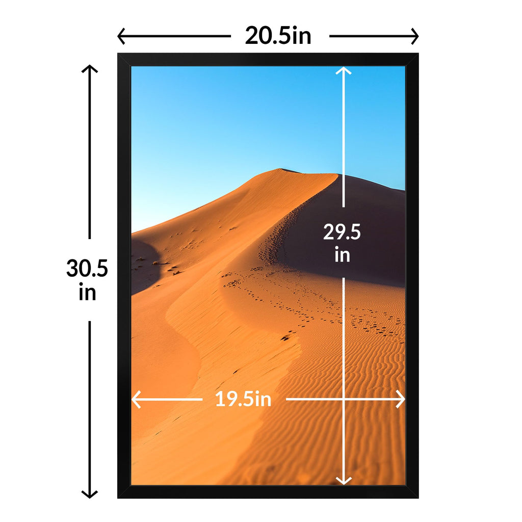 20x30 Picture Frame 2 pack, Display Pictures 20 x 30 Poster Frame, 20x30 Black Photo Frame with HD Plexiglass