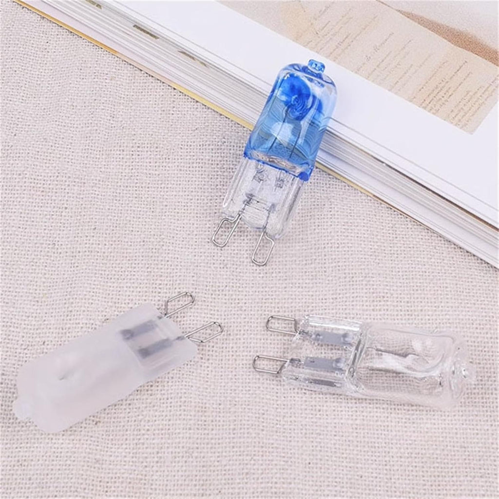 10PC 230V 20W G9 Halogen Bulbs 2 Pin Base JC Type T4 Bi-Pin Clear Capsule Halogen Lamps G9 120V 40W Warm White