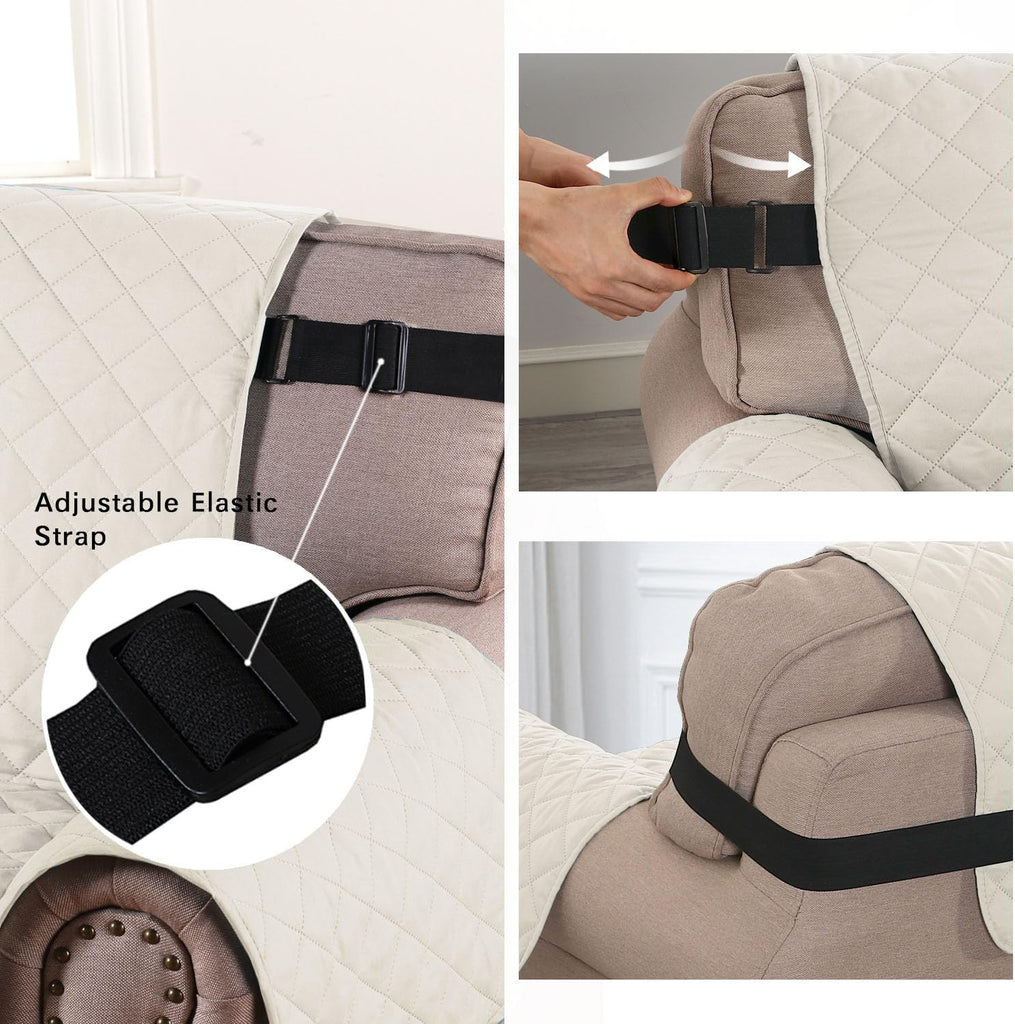 Reversible Couch Cover for 3 Cushion Cover Pet Friendly Sofa Cover for Dog Washable Furniture Protector Water